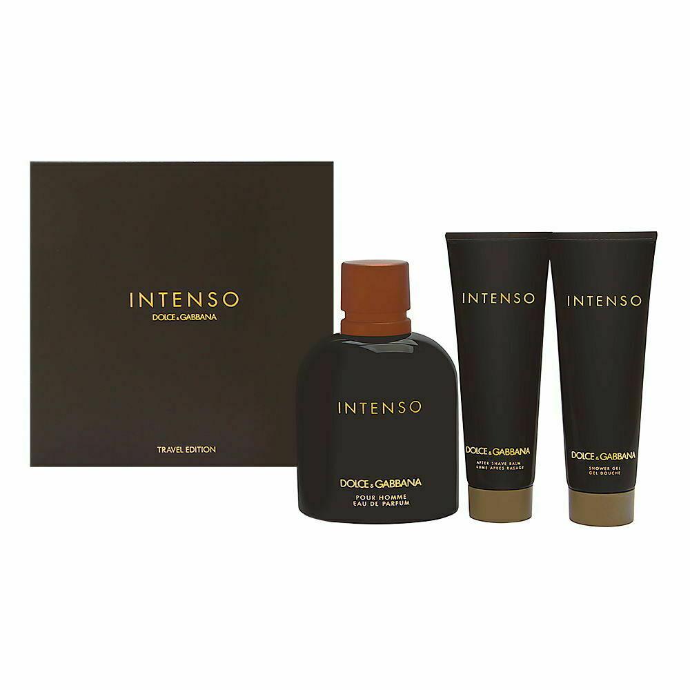 Dolce Gabbana Intenso Eau de Parfum Spray 4.2 oz After Shave Balm 1.6 oz S/g