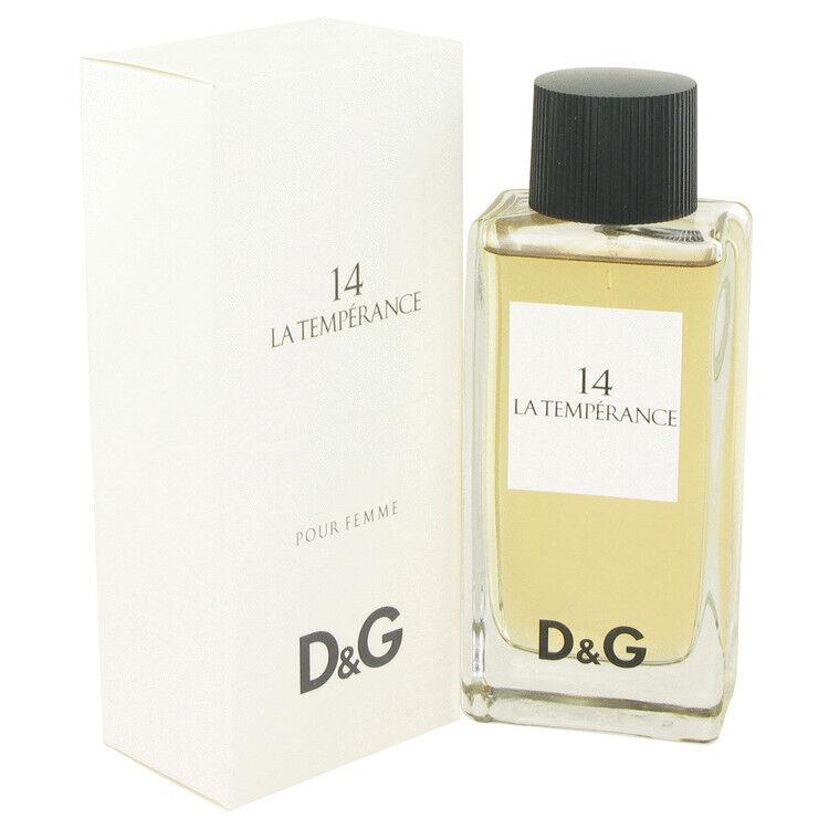 La Temperance 14 by Dolce Gabbana Eau De Toilette Spray 3.3 oz For Women