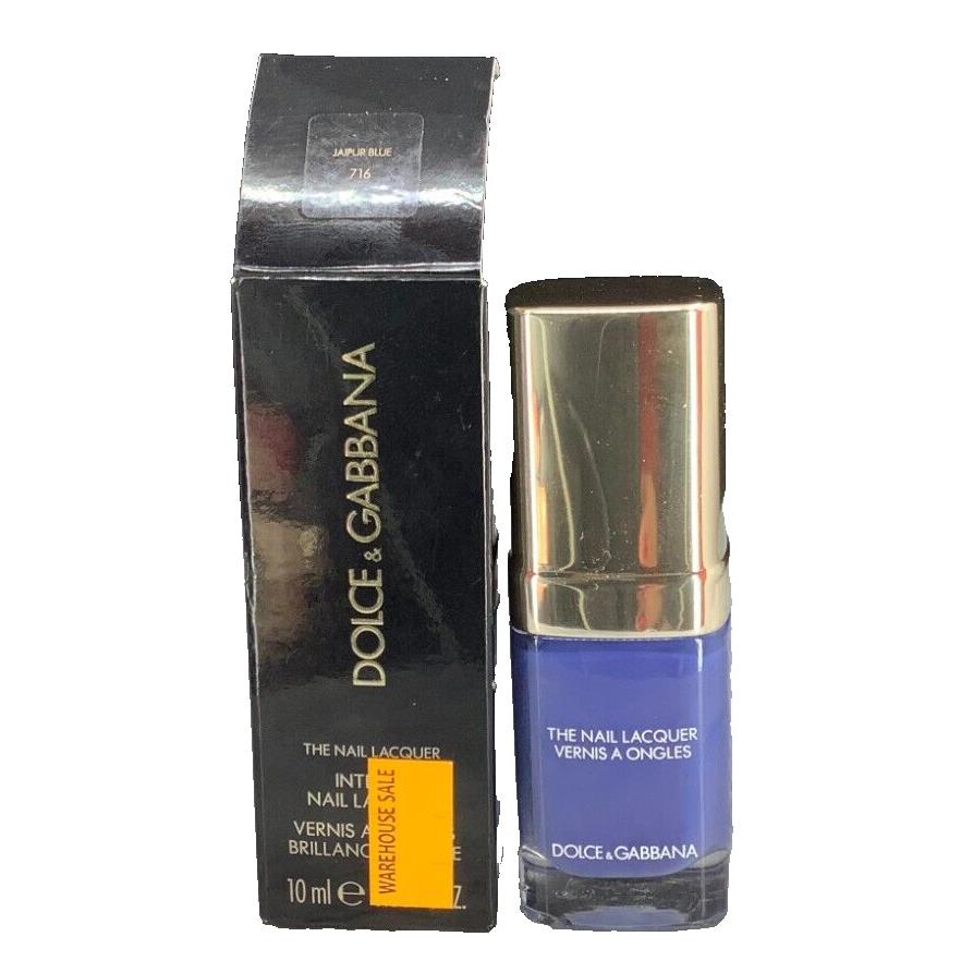 Dolce Gabbana The Nail Lacquer Vernis A Ongles 716 Jaipur Blue 0.33 OZ Rare