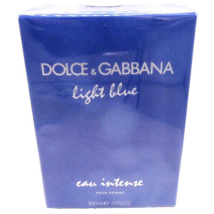 Dolce Gabbana Light Blue For Men Eau Intense 100ml 3.3 fl oz Cologne Spray