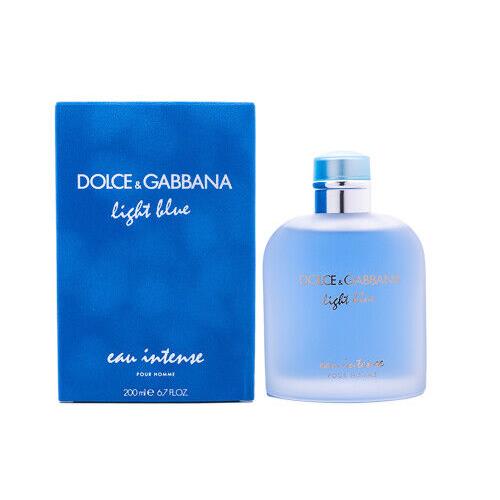 Light Blue Eau Intense Dolce Gabbana D G 6.7 oz Edp Cologne For Men