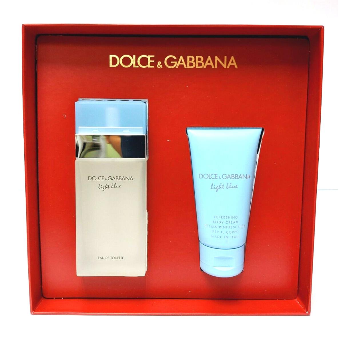 Light Blue 2pcs Giftset by Dolce Gabbana For Women Edt Spray 1.7oz + BC 1.7oz