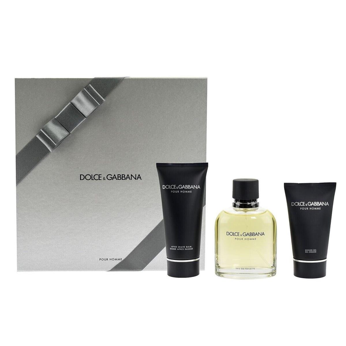 Pour Homme by Dolce Gabbana Edt Set For Men 4.2oz Gift Box