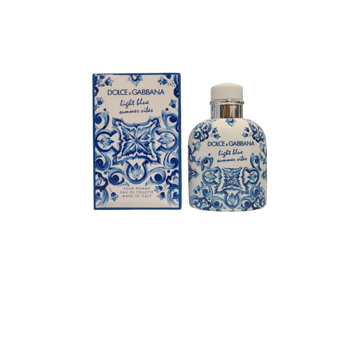 Dolce Gabbana Light Blue Summer Vibes Pour Homme 4.2OZ / 125ML Edt Spray