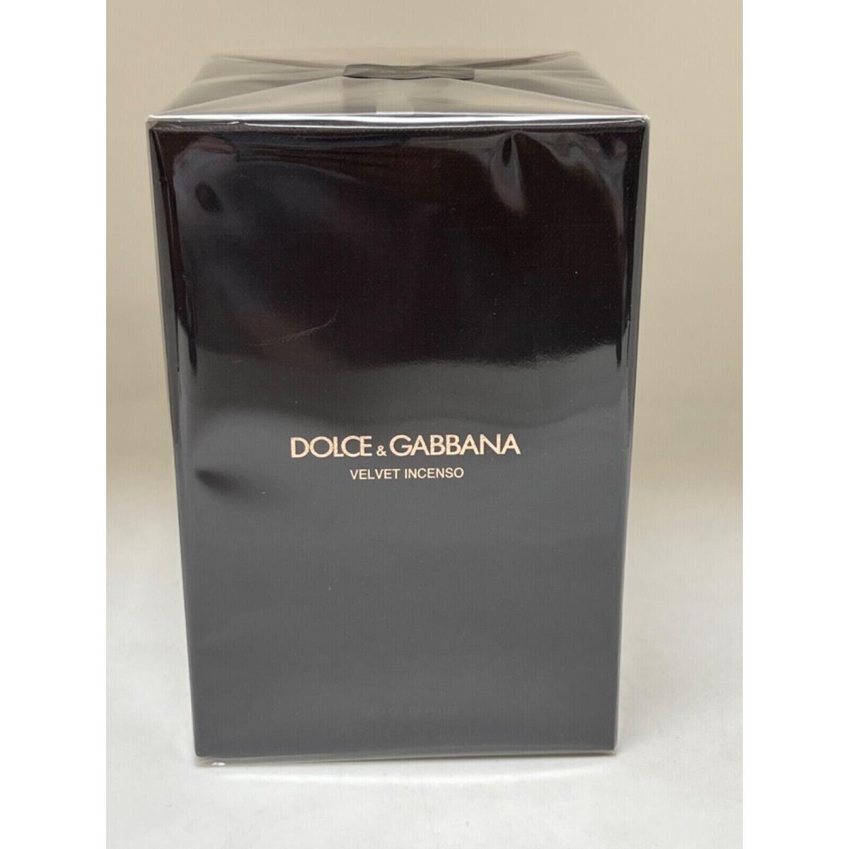 Velvet Incenso by Dolce Gabbana Eau De Parfum 5.0oz/150ml Spray Box