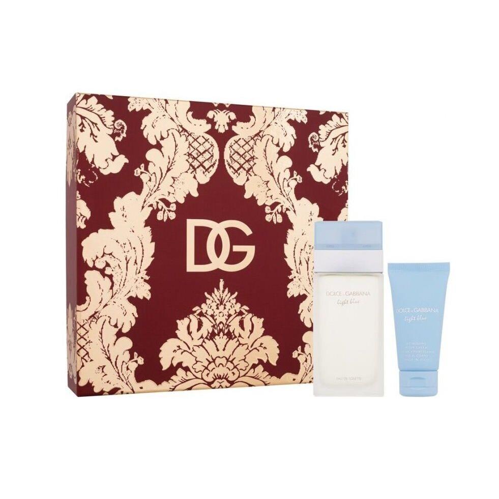 Dolce Gabbana Light Blue 3.4 oz Edt+ 1.7 Cream Womens Gift Set