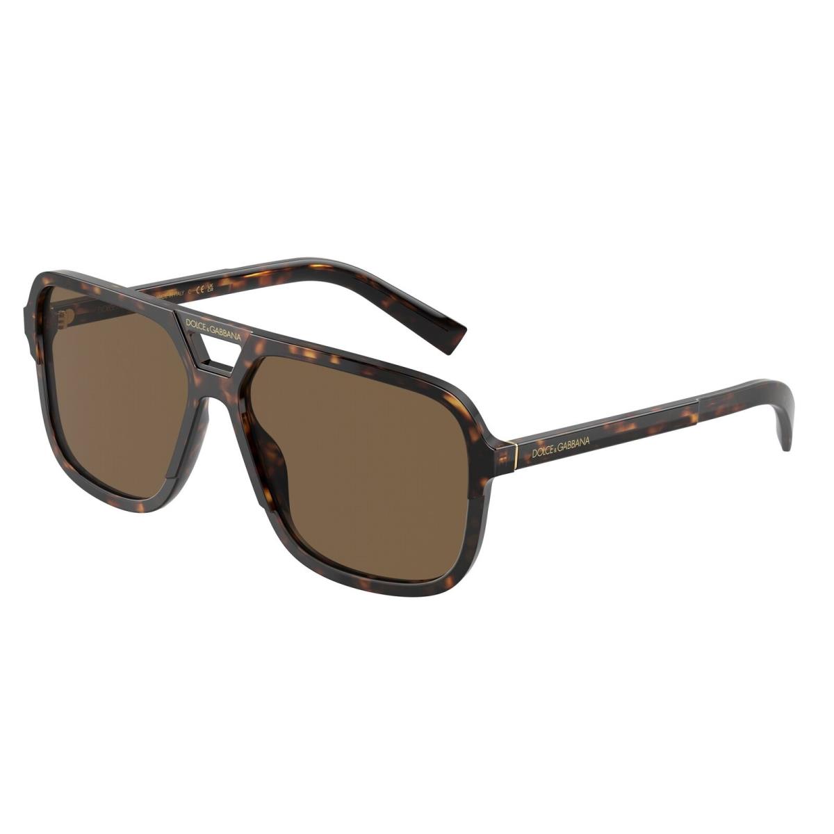 Dolce E Gabbana DG4354 502 73 Havana Brown Gradient Brown 58 mm Men`s Sunglasses