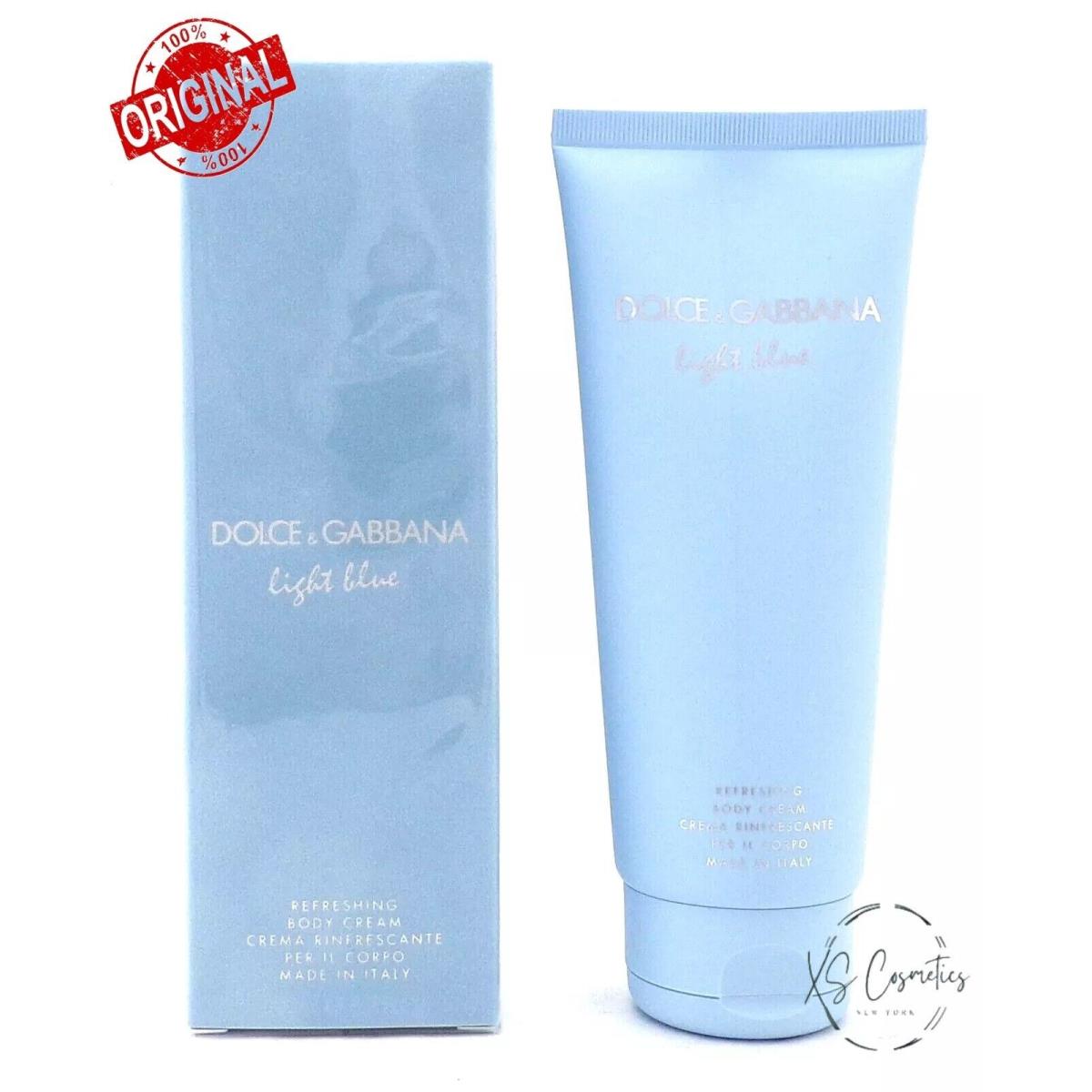 Dolce Gabbana Light Blue 6.7 oz Refreshing Body Cream For Women Box