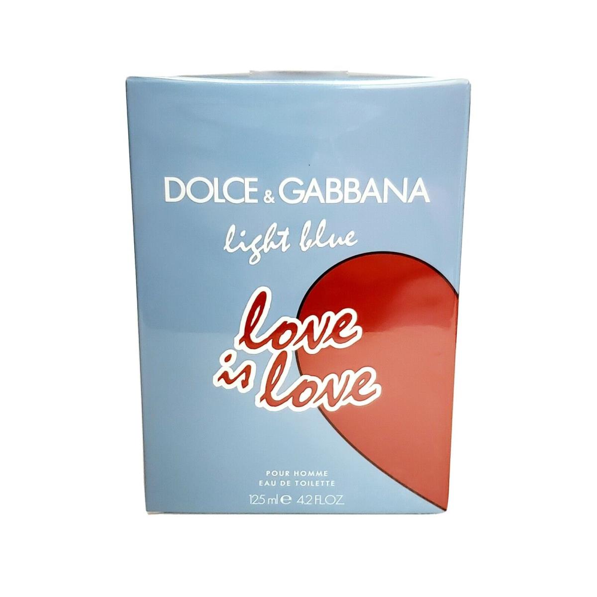 Dolce Gabbana Light Blue Love IS Love Men 4.2 oz 125 ml Edt Spray