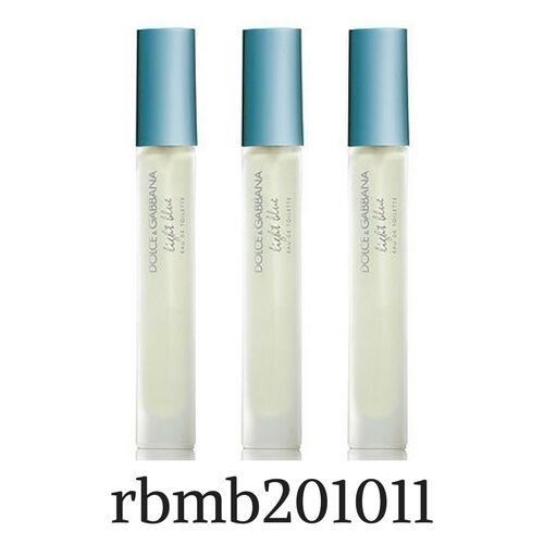 3 x Light Blue By Dolce Gabbana 0.25 oz / 7.4 ml Edt Mini Spray For Women