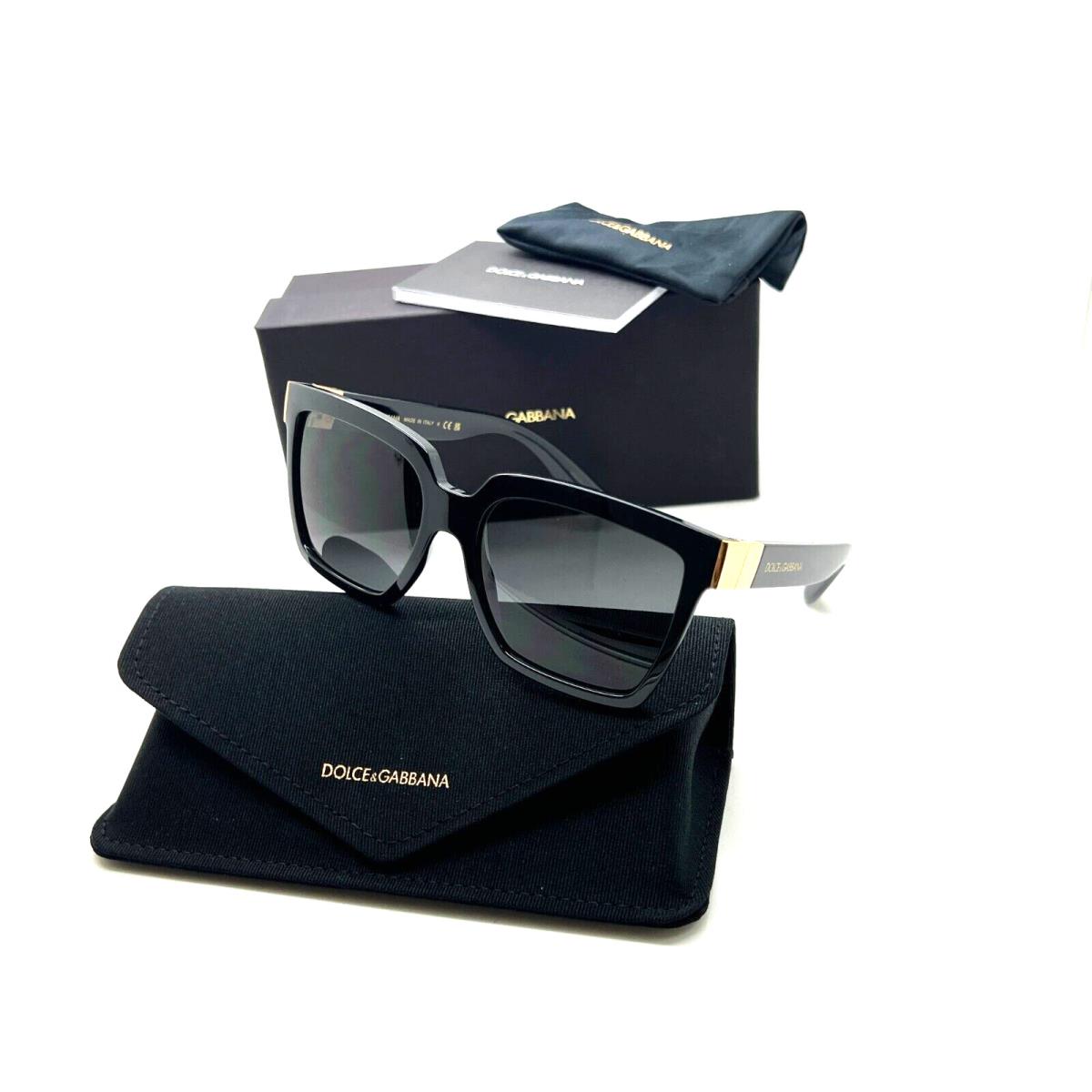 Dolce Gabbana Women`s DG 6165 501/87 Black 56-17-140 MM Sunglasses Italy