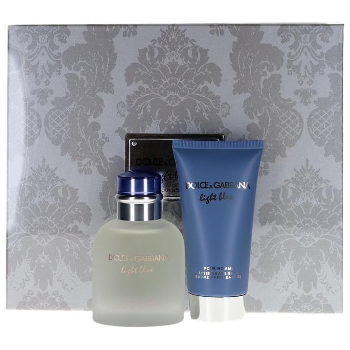 Light Blue By Dolce Gabbana For Men Set: Edt+asb 2.5+2.5 oz