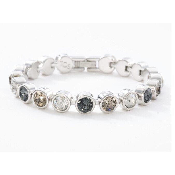 Swarovski Touchstone Crystal Bracelet Silver Shade Rhodium 7 1/4 Condition