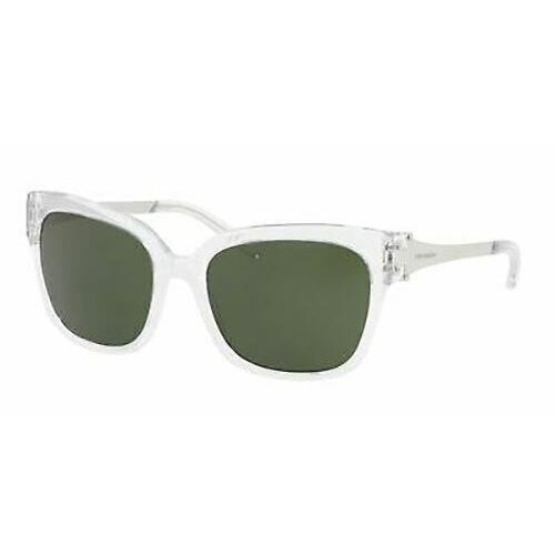 Tory Burch Sunglasses TY7110 1680/71 White Frames Green Lens 57mm ST