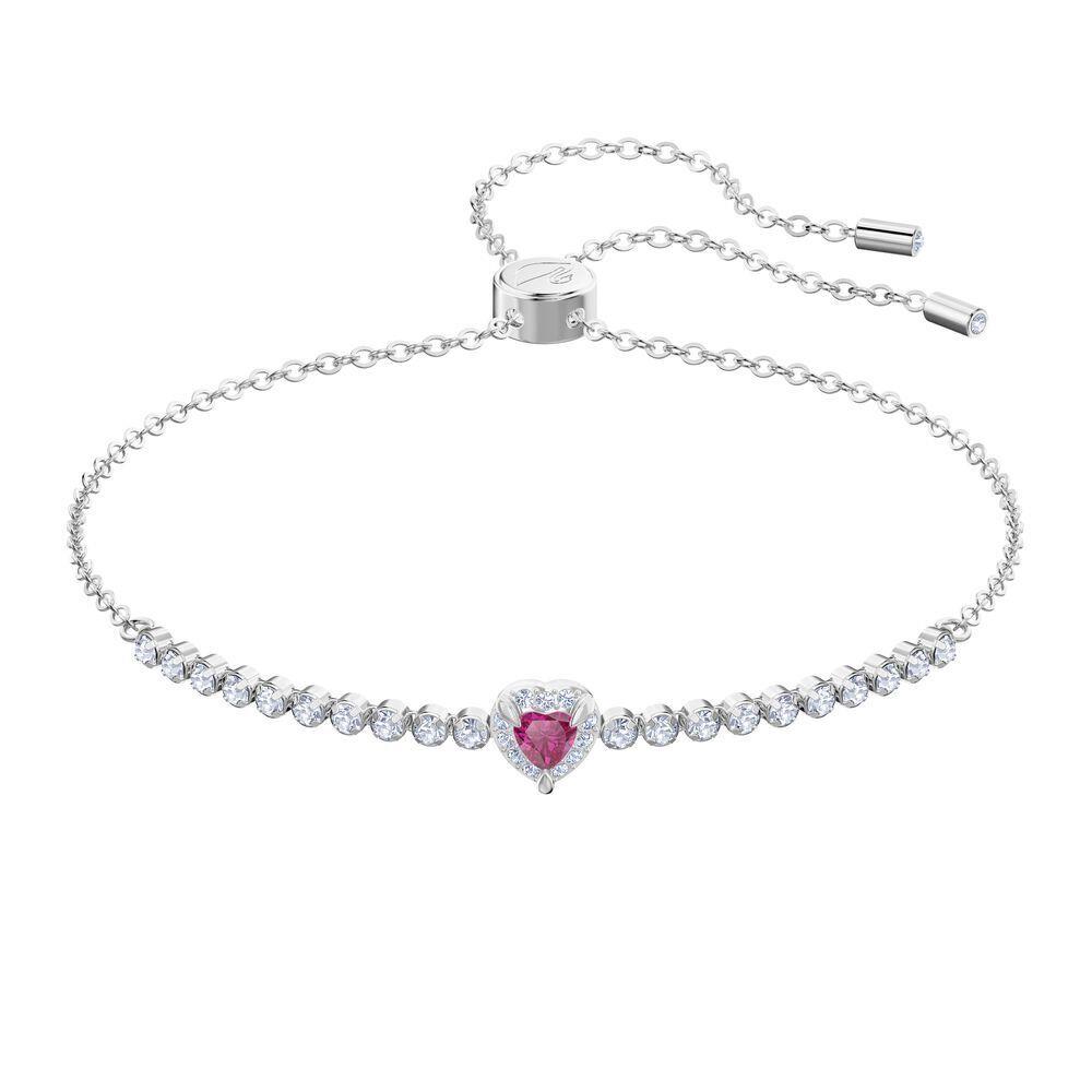 Swarovski One 5456813 Rhodium-plated Crystal Bracelet