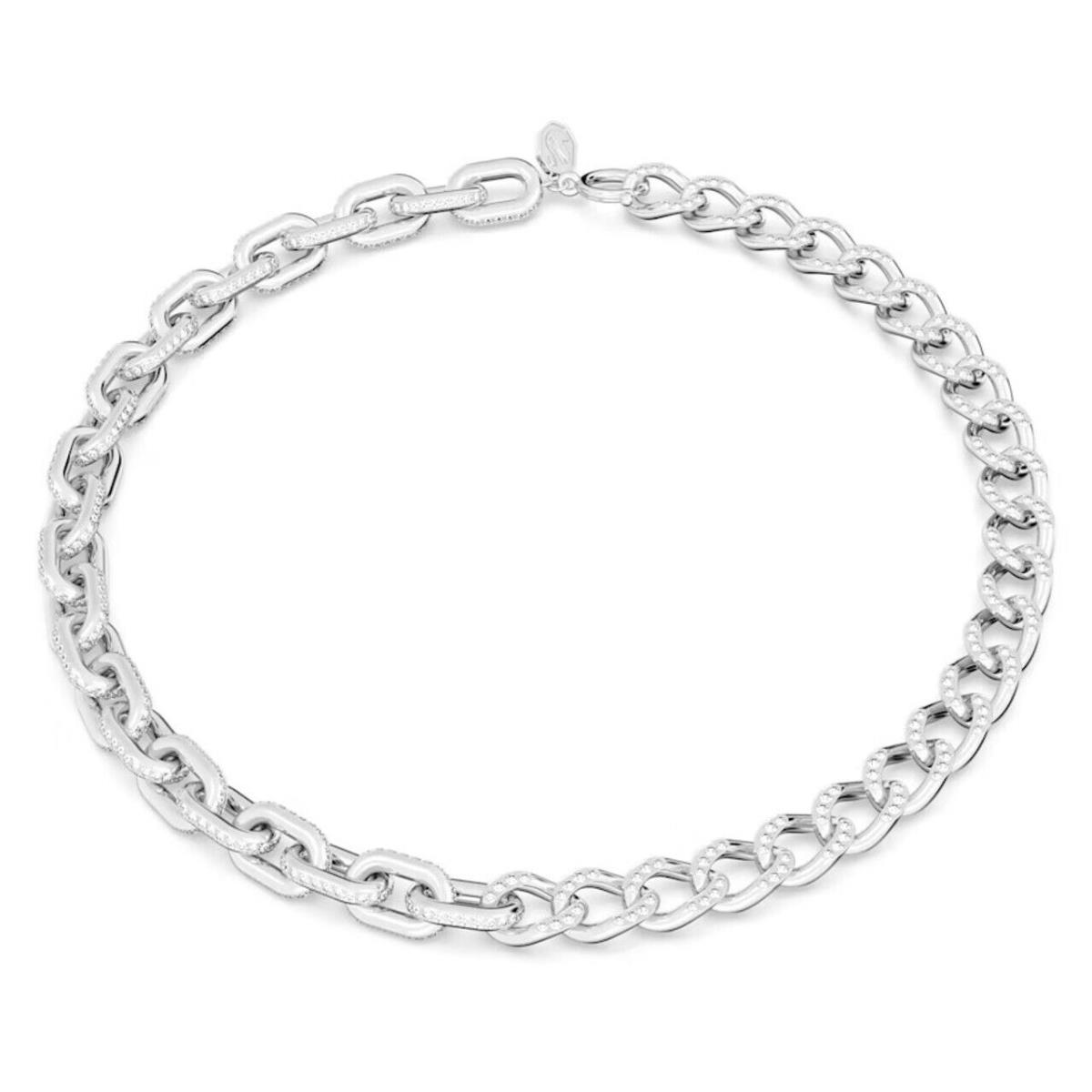 Swarovski Dextera Necklace Mixed Links White Rhodium Plated - 5655437