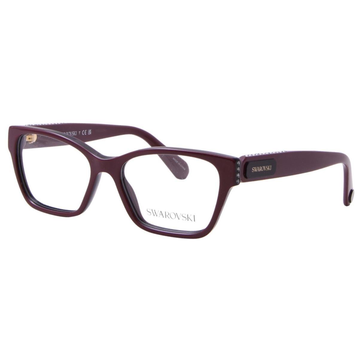 Swarovski SK2013 1019 Eyeglasses Frame Women`s Burgundy/black Full Rim 52mm