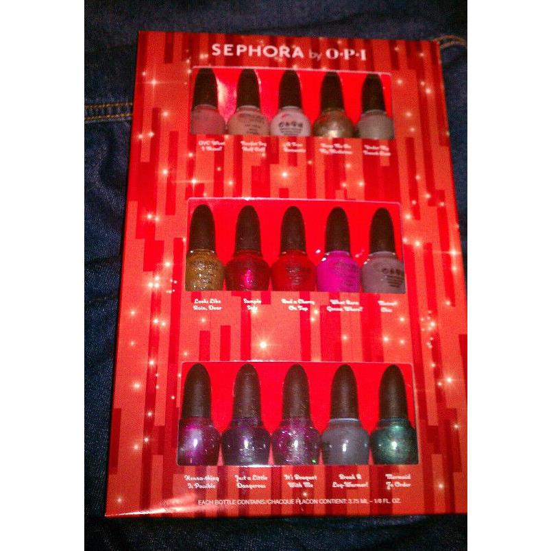 Sephora by Opi Merry Bright 15-piece Holiday Nail Collection Set