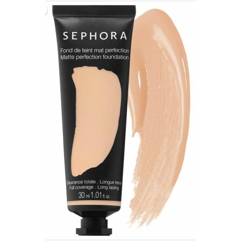 Sephora #17 Warm Natural 15pc Collection Matte Perfection Foundation Full Cover 17 Warm Natural