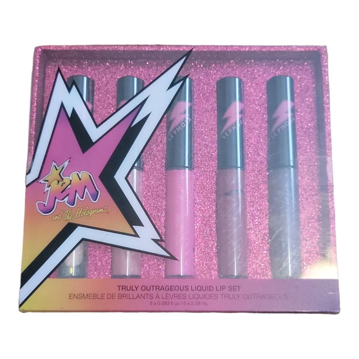 Sephora Jem and The Holograms Truly Outrageous Liquid Lipstick 5pc Set