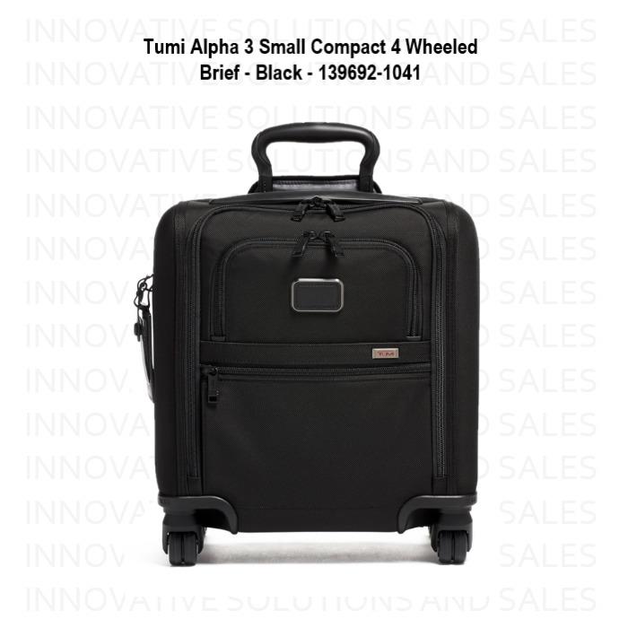 Tumi Alpha 3 Small Compact 4 Wheeled Brief - Black - 139692-1041