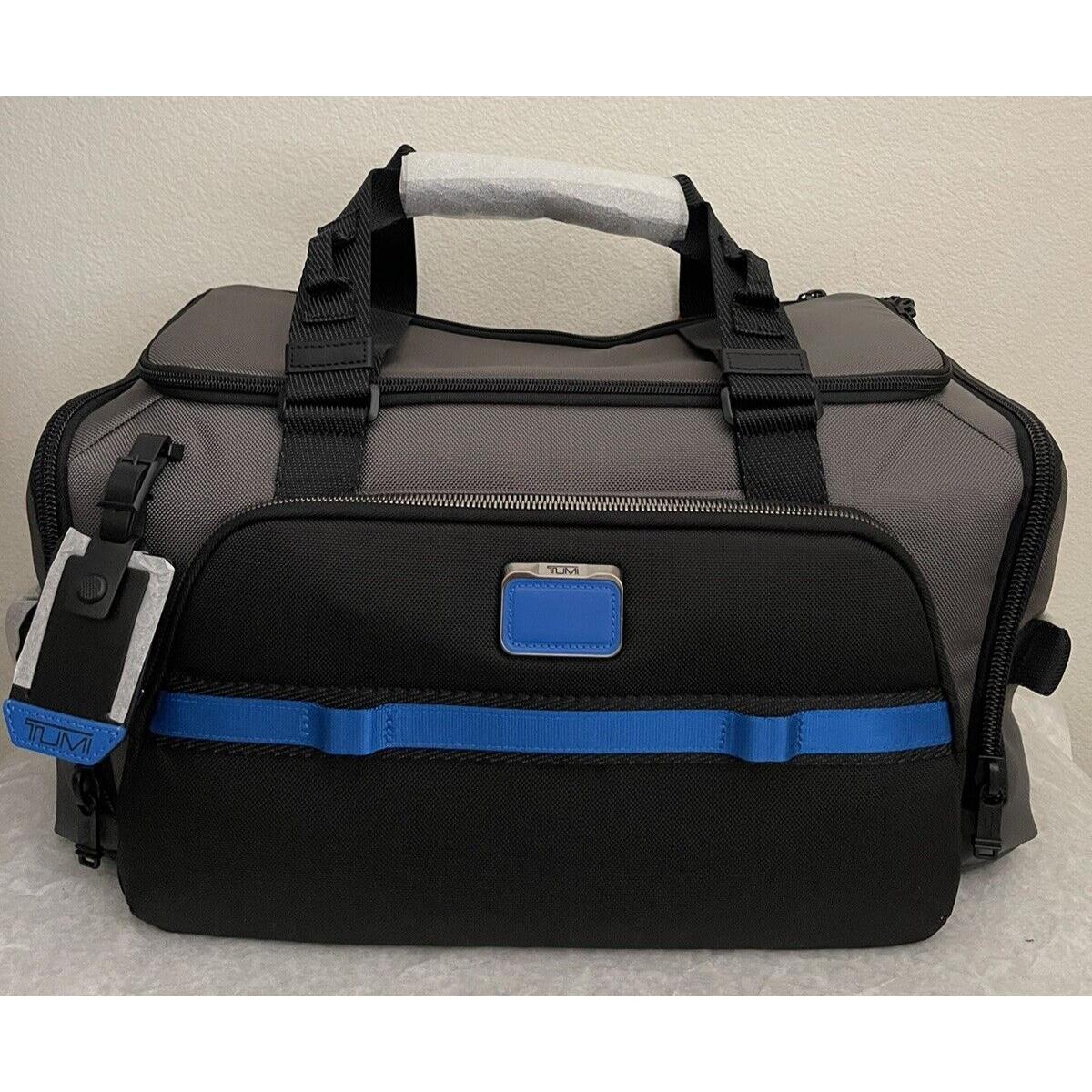 Tumi Mason Nylon Duffle Bag Grey/ Blue in Packaging