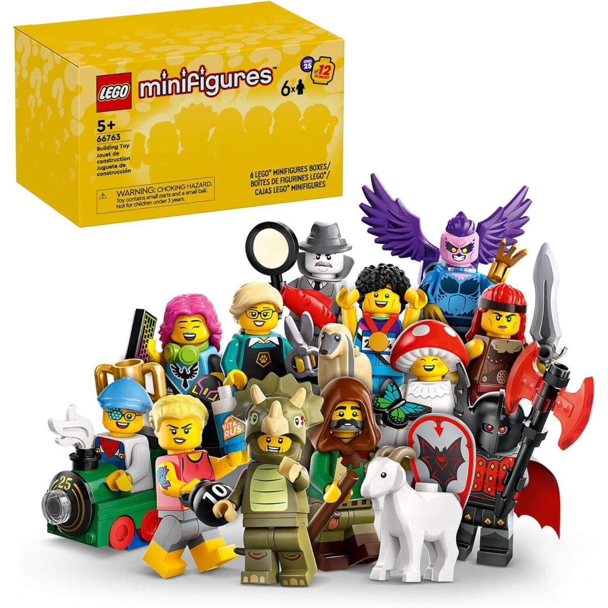 Lego Minifigures Series 25 66763 Mystery Blind Box 6 Minifigures Pack