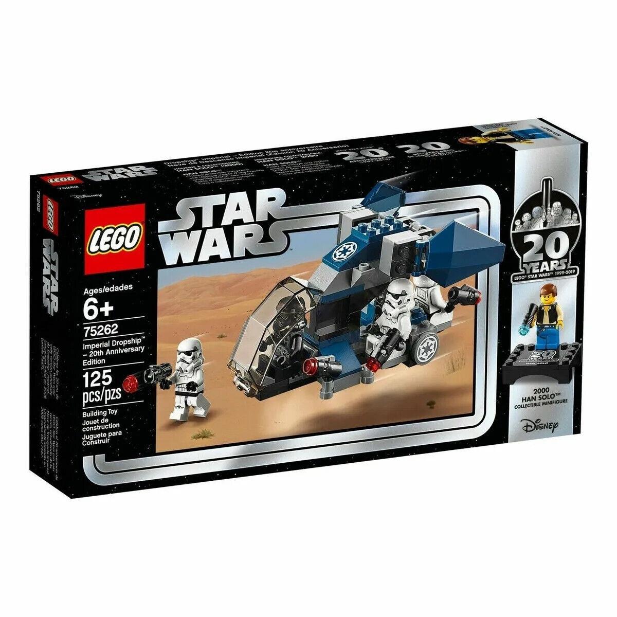 Lego 75262 Star Wars Imperial Dropship W/han Solo Fig 20th Anniversary Edition