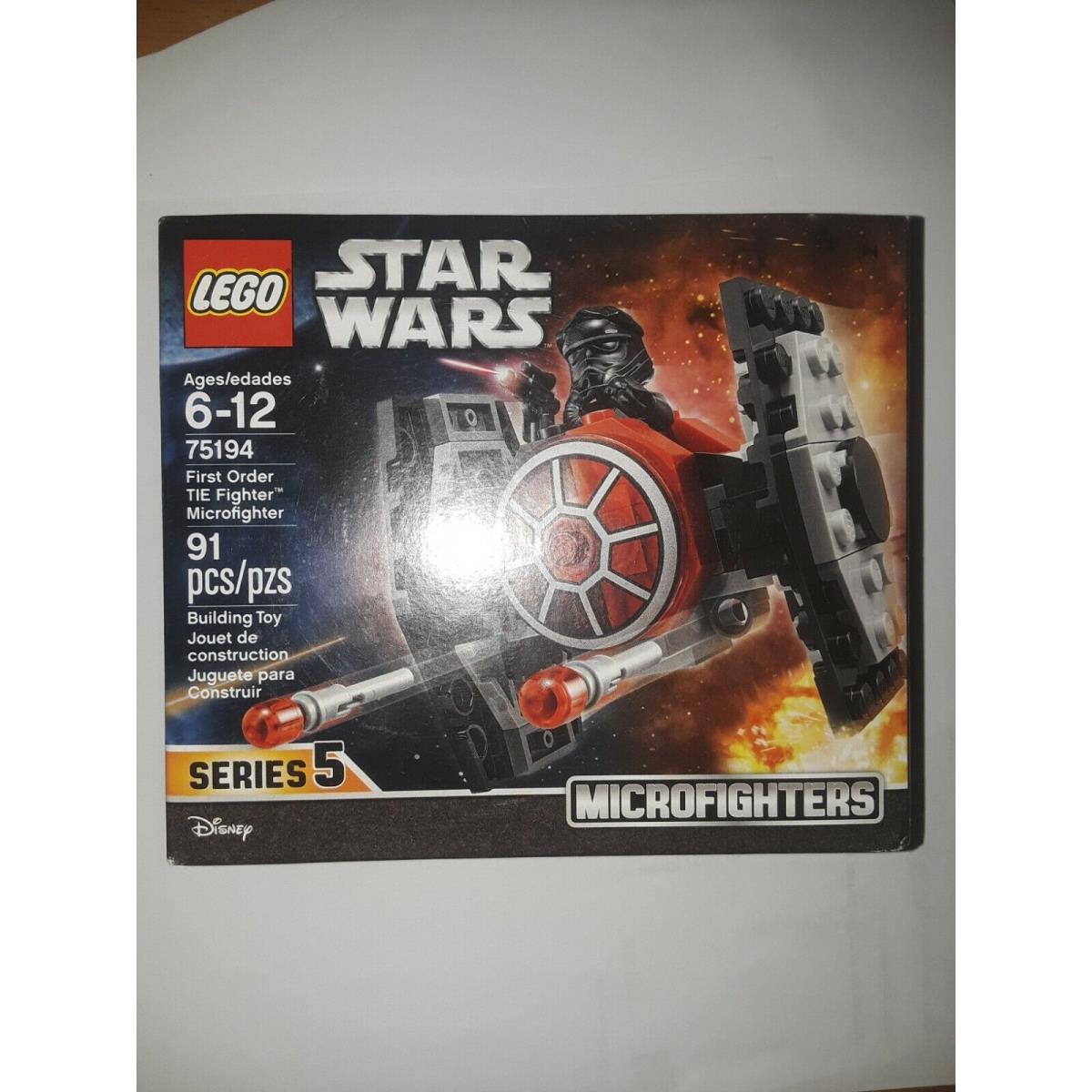 Lego Star Wars 75194 The Force Awakens First Order Tie Fighter New/fast Free Shp