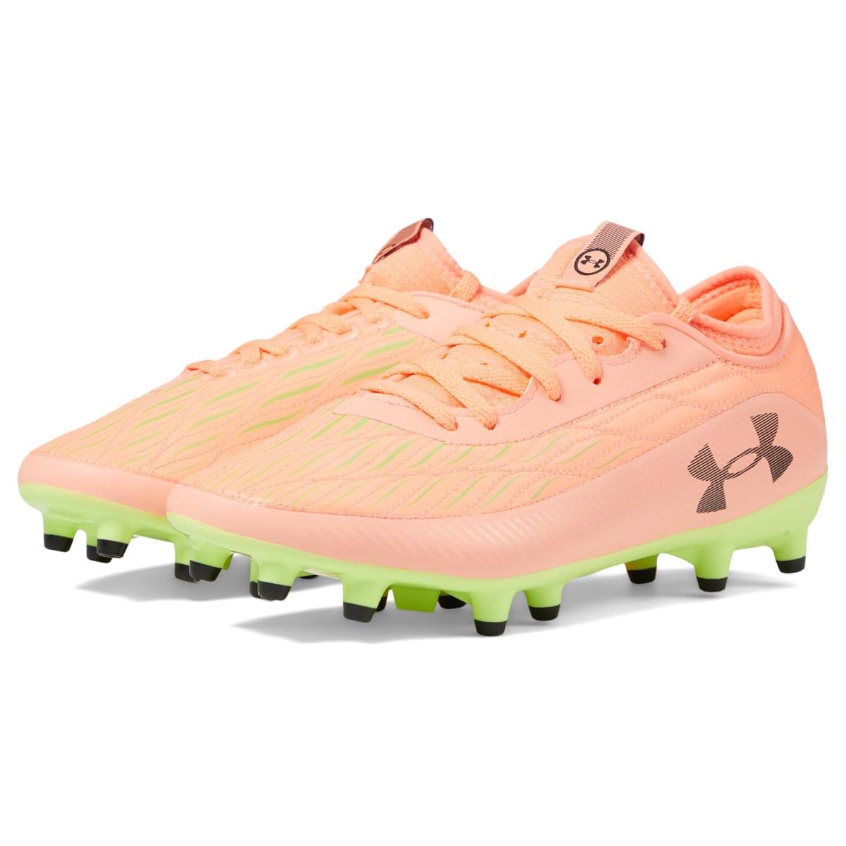 Under Armour Kids Magnetico Select 4 Jr. Football Cleat Little Kid/big Kid Flare Orange/Flare Orange/Black