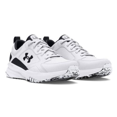 Under Armour Men`s Breathable Cross Training Sneakers in Extra Wide 4E White