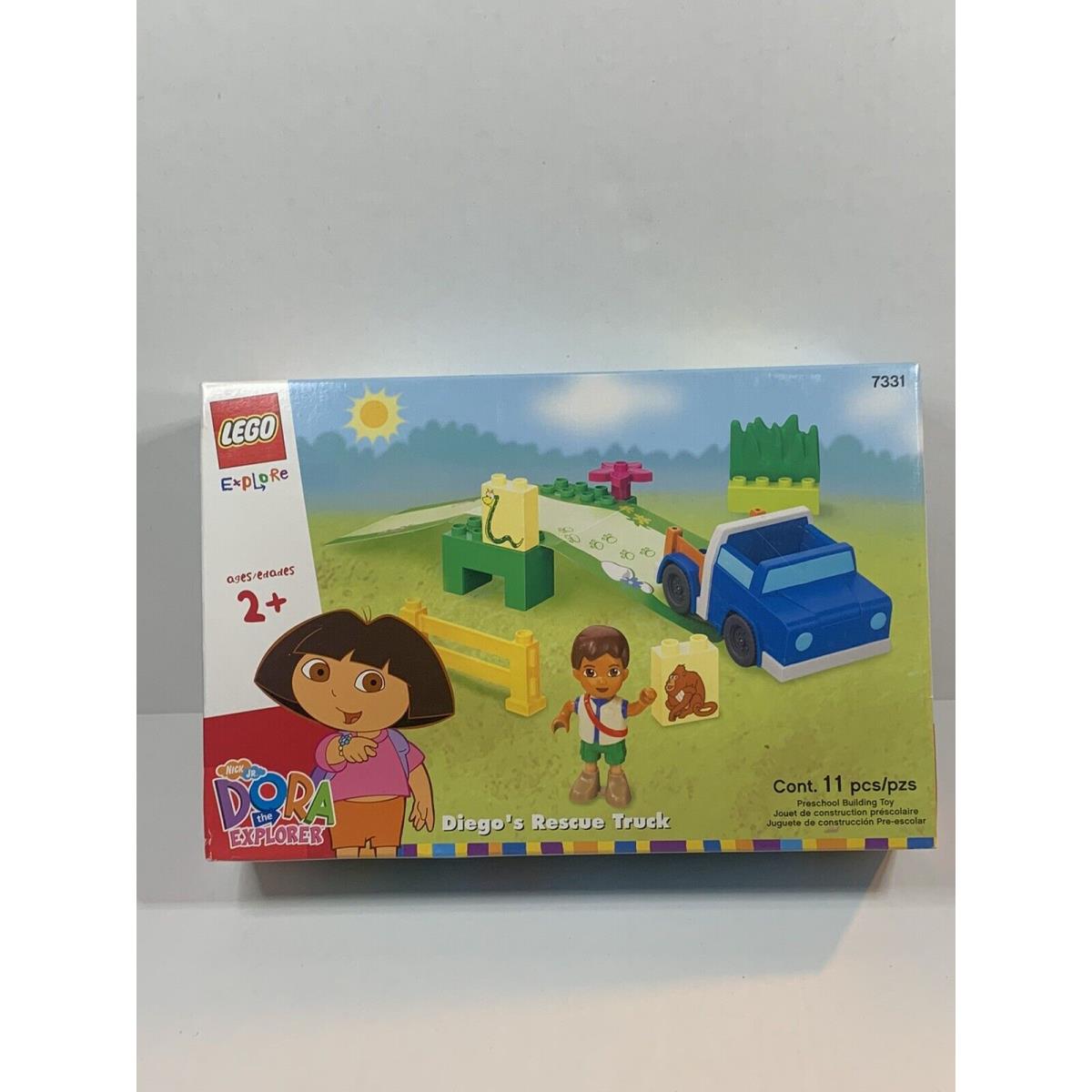Lego Dora The Explorer Diego`s Rescue Truck 7331 Retired Toy