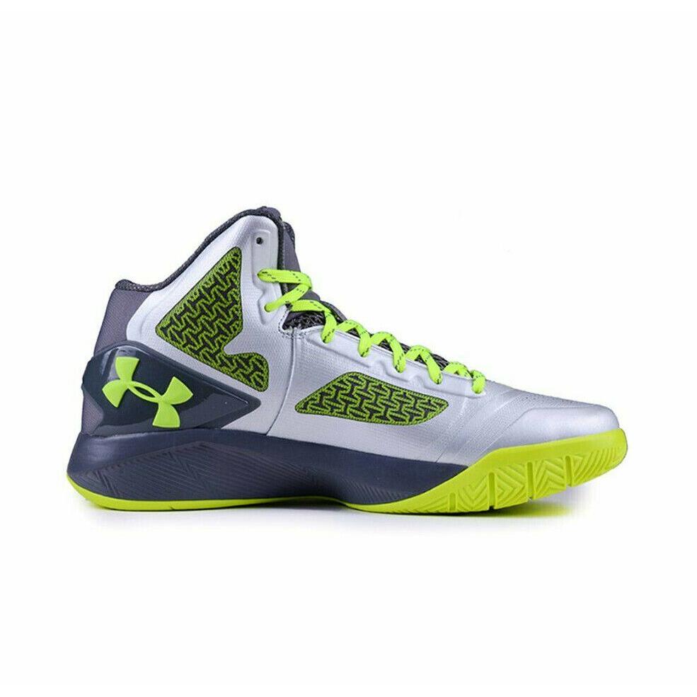 Men Under Armour Clutchfit Drive 2 Silver Grey Basketball Shoes 1258143 Size 4.5