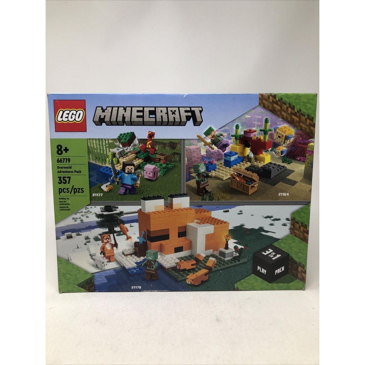 Lego Minecraft 357 Pcs 21164 2 in 1 Play Pack