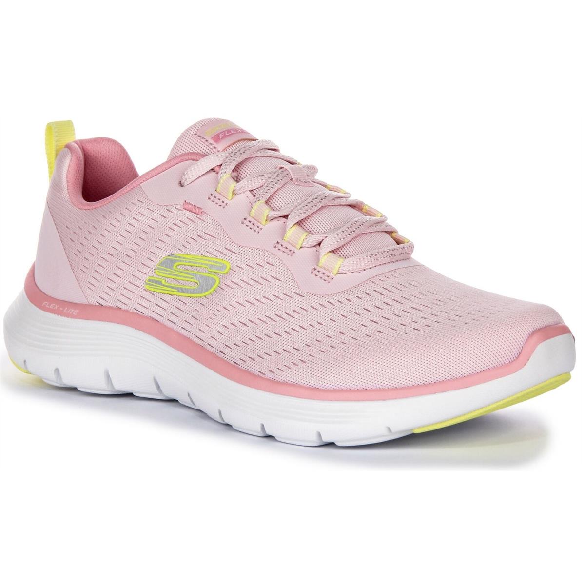 Skechers Flex Appeal 5.0 Vegan Sporty Air Cooled Womens Sneakers Pink US 3 - 8 - PINK