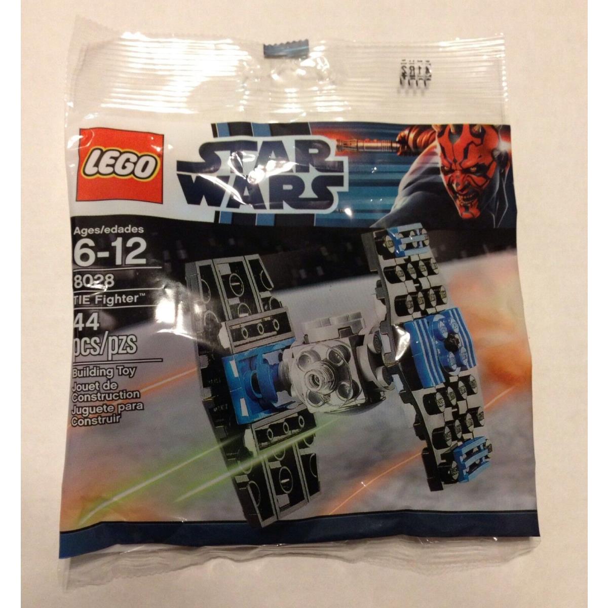 Lego Star Wars 8028 Tie Fighter Ship Aircraft Spaceship Darth 44 Pcs