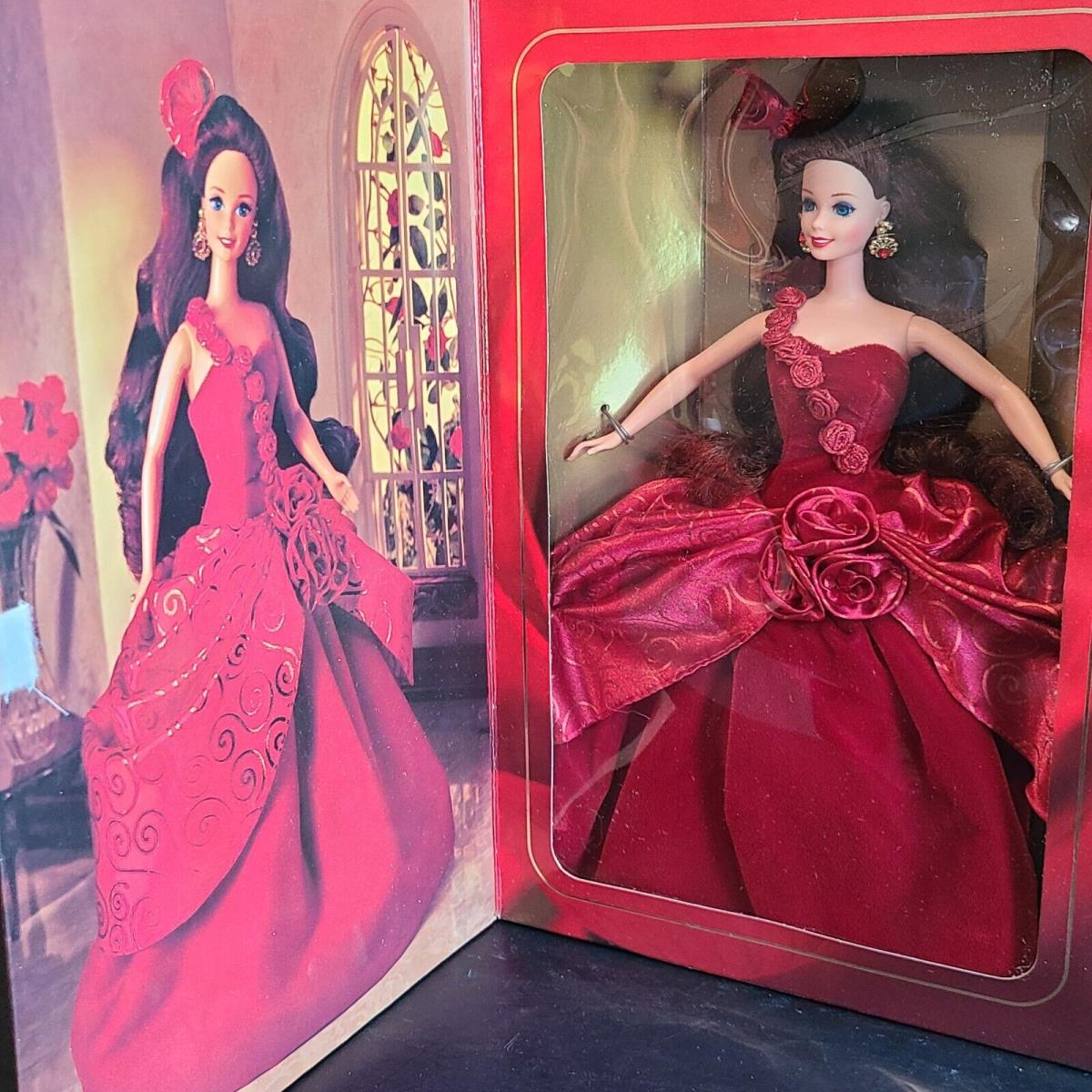 Barbie Mattel Doll 1996 Radiant Rose 15140 Society Style Collection Red