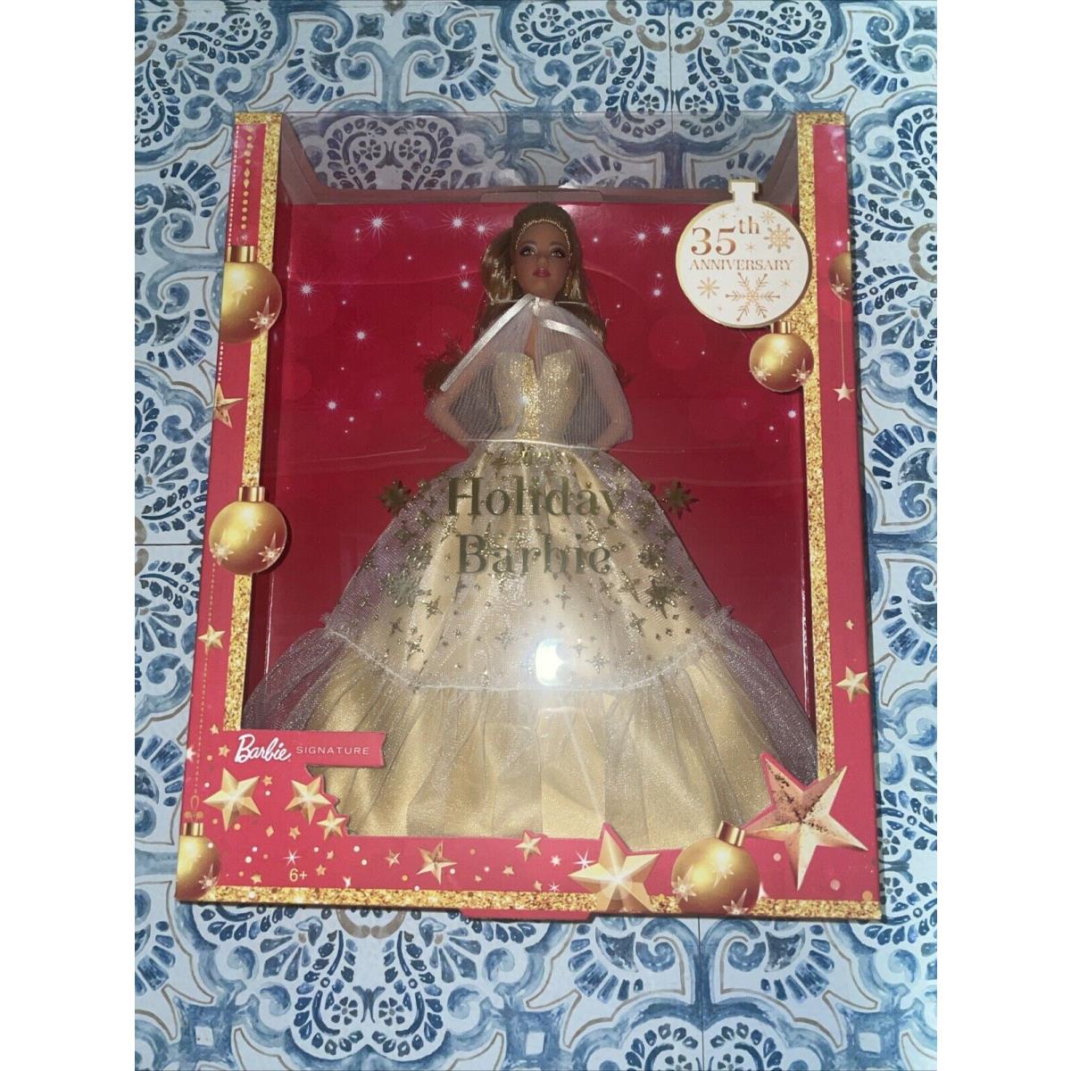 Barbie Signature 2023 Holiday Barbie Doll Seasonal Golden Gown Collector Gift