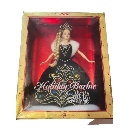 Holiday Barbie Doll Figure 2006 Bob Mackie Mattel Vtg Box Christmas BMC5