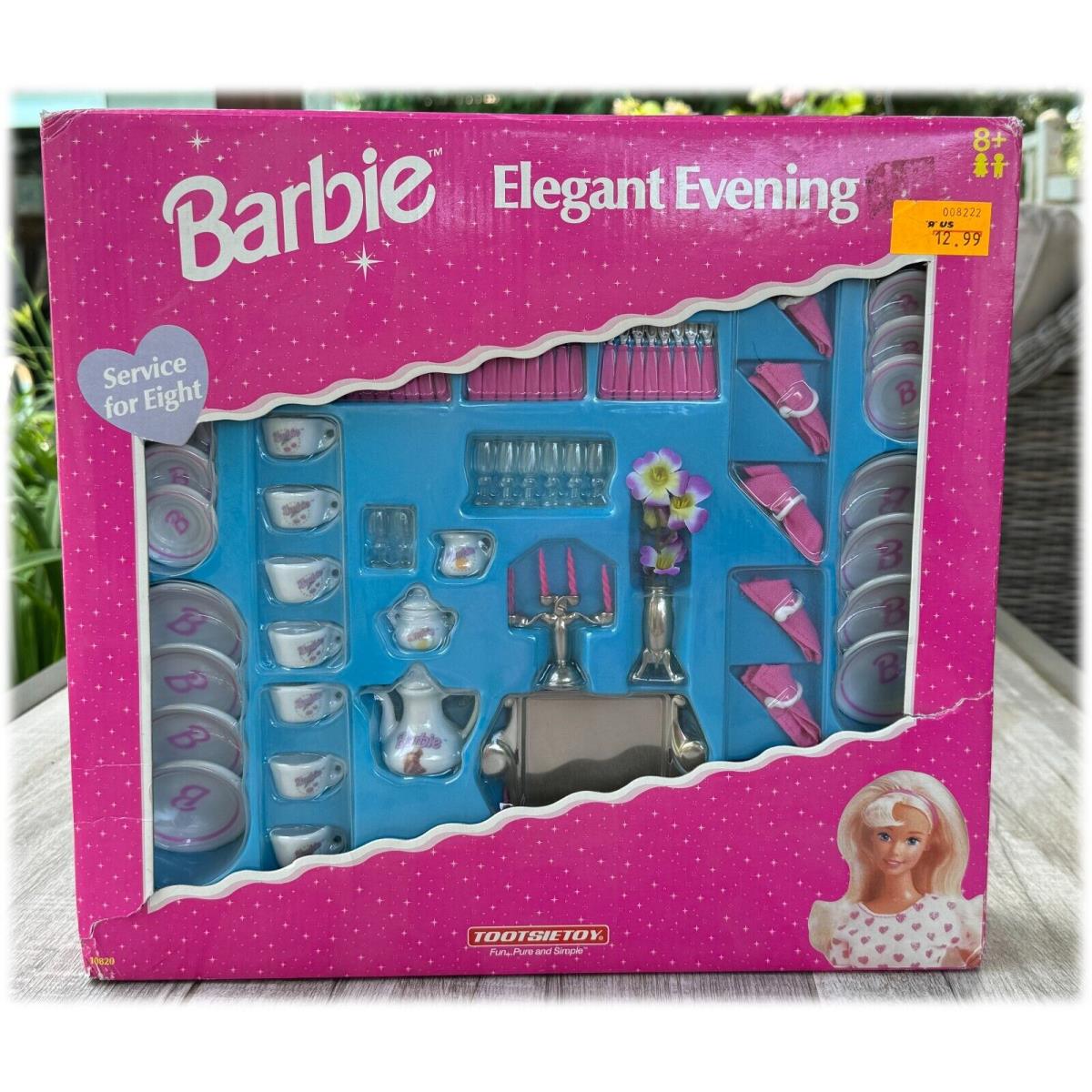 Barbie Elegant Evening Hearts n Home Minis Tootsie Toy Dish Dining 1997 Mattel