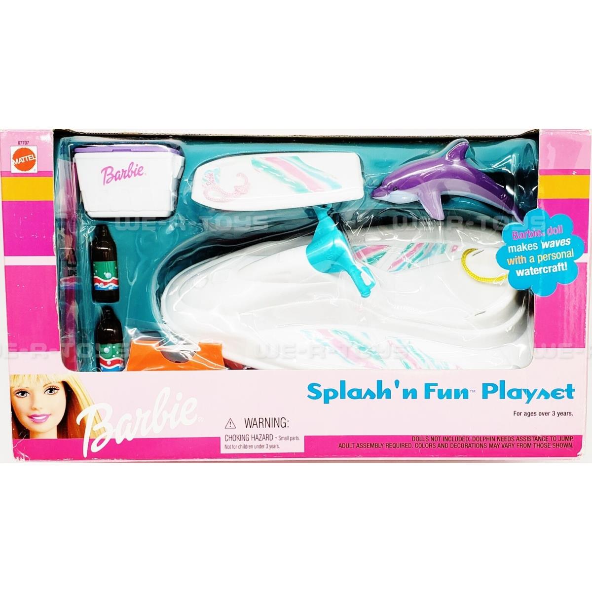 Barbie Splash `N Fun Playset Mattel 2002 67707 Jet Ski