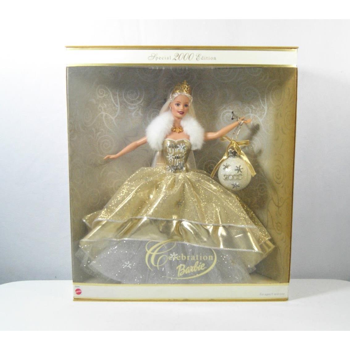 2000 Mattel Holiday Celebration Special Edition Barbie Doll Blonde 28269