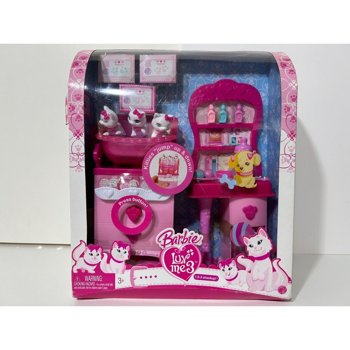 Barbie Luv Me 3 Checkup Kitten Cats Play Set Nrfb