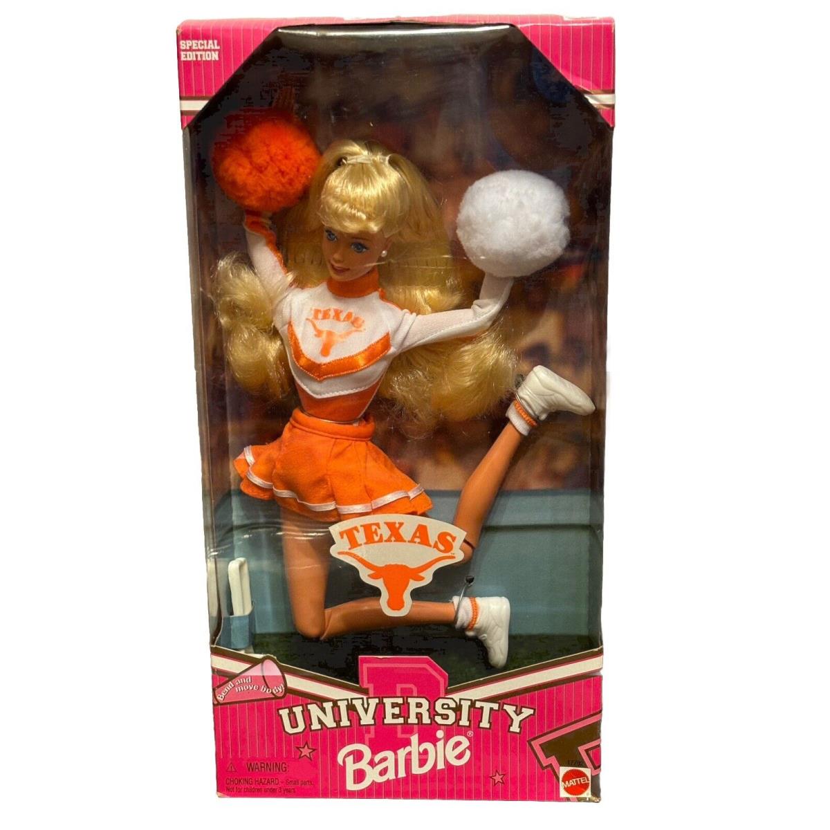 Vintage 1996 University Barbie Special Edition Texas by Mattel 17792