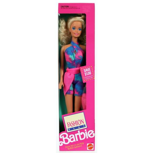 Fashion Play Barbie Doll 2370 Never Removed From Box 1991 by Mattel Inc