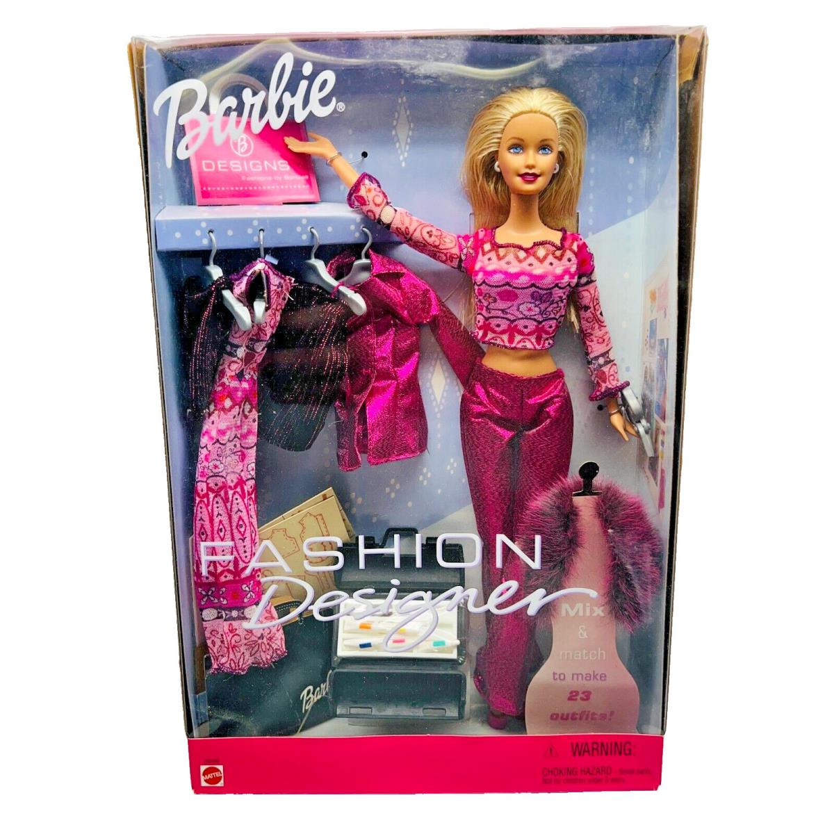 2000 Mattel Fashion Designer Barbie 29399 Nrfb