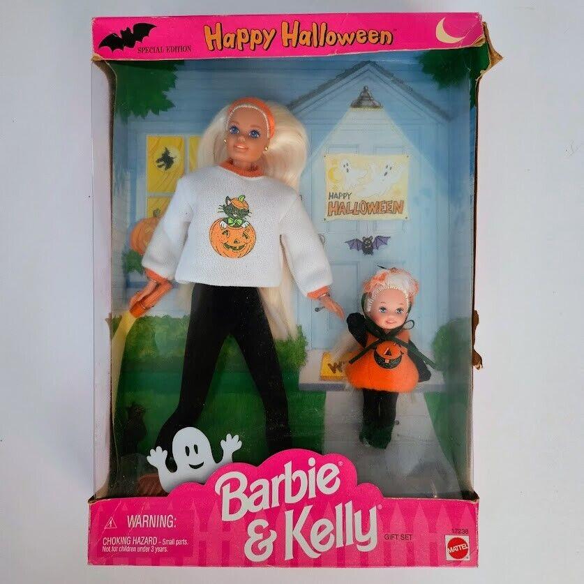 Vtg 1996 Barbie and Kelly Happy Halloween Special Edition Dolls