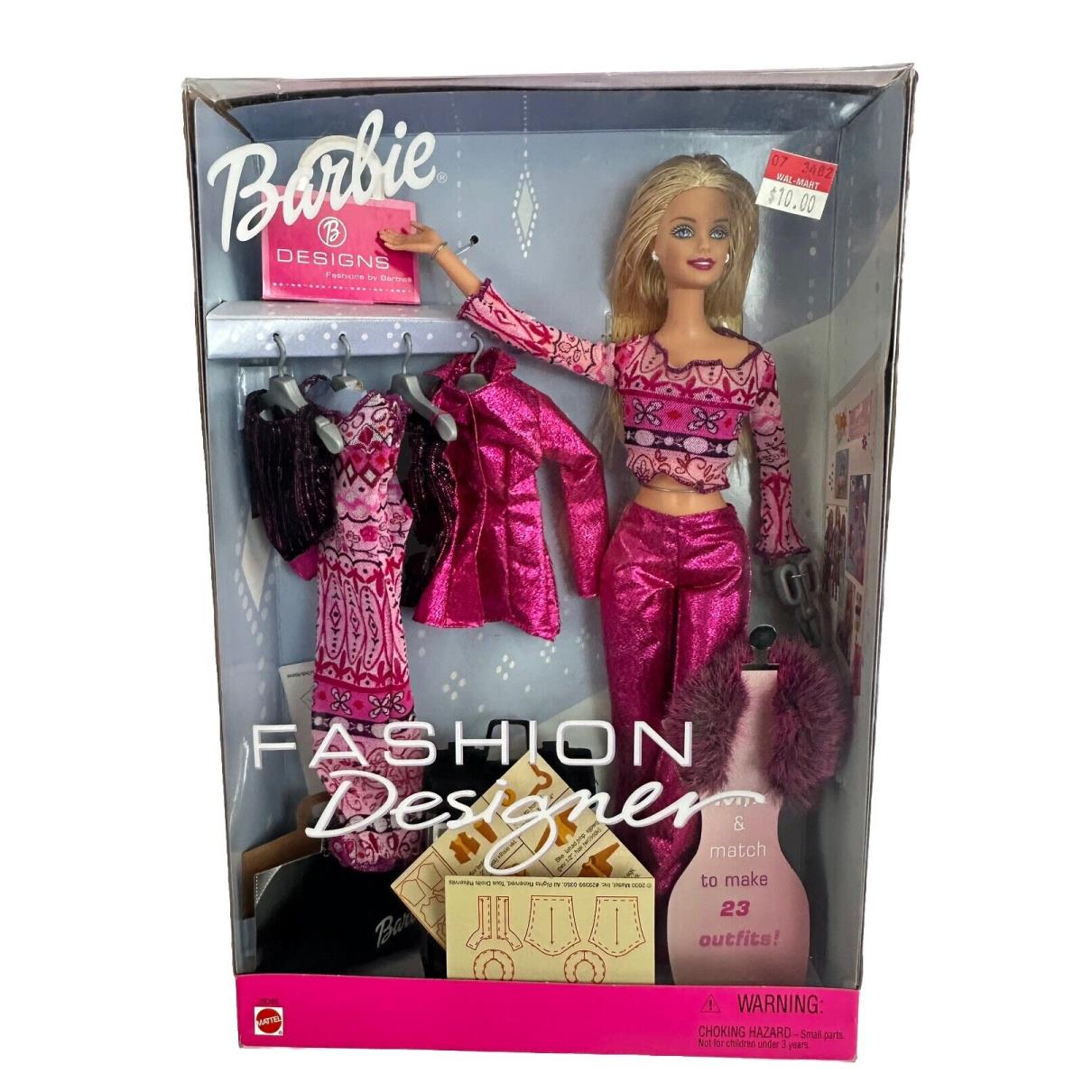 Barbie Fashion Designer Barbie Doll Mix Match 29399 Mattel 2000 Nrfb