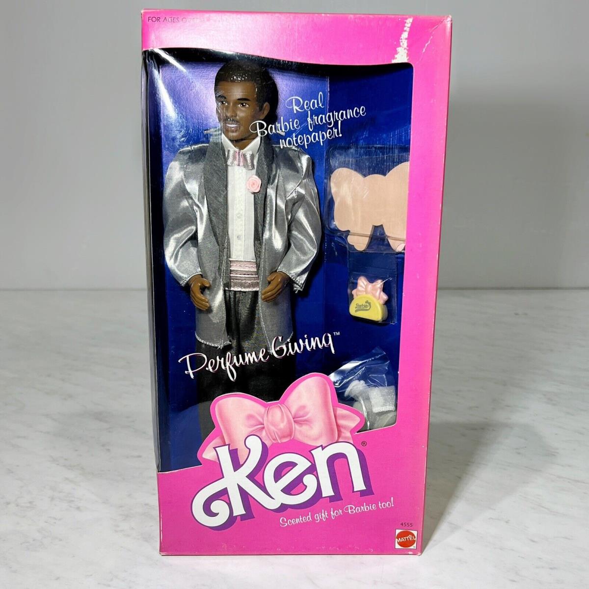 Vintage Barbie 1987 Perfume Giving Ken Doll Mattel 4555 African American