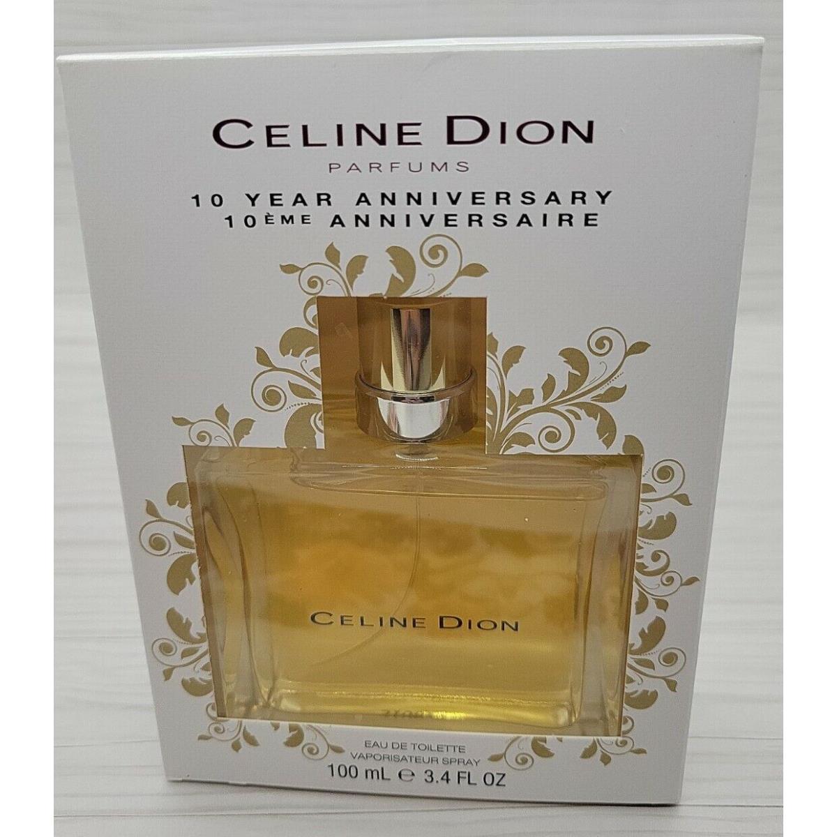 Celine Dion 10 Year Anniversary Edition 3.4 oz 100ml Eau De Toilette Classic